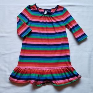 Gap 3T Striped Peplum Dress